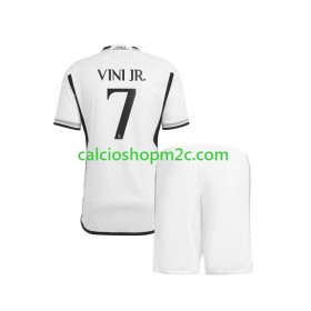Real Madrid Vinicius Junior 7 Bambino Maglia Prima 2023/2024 Manica Corta